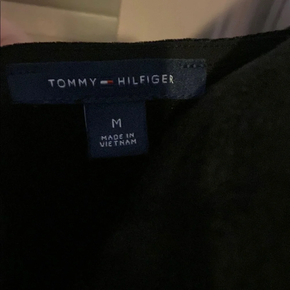 Tommy Hilfiger Black Sheath Dress with Bell Sleeves